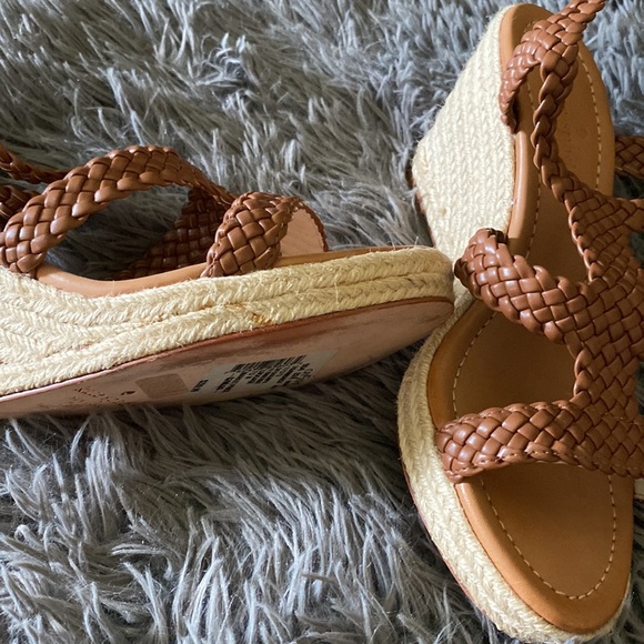 Kate Spade brown fay braided leather wedge sandals - Picture 13 of 13